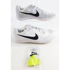 Nike Zoom Rival Track & Field Distance Spikes White Gray Mens 9.5 DC8725-100